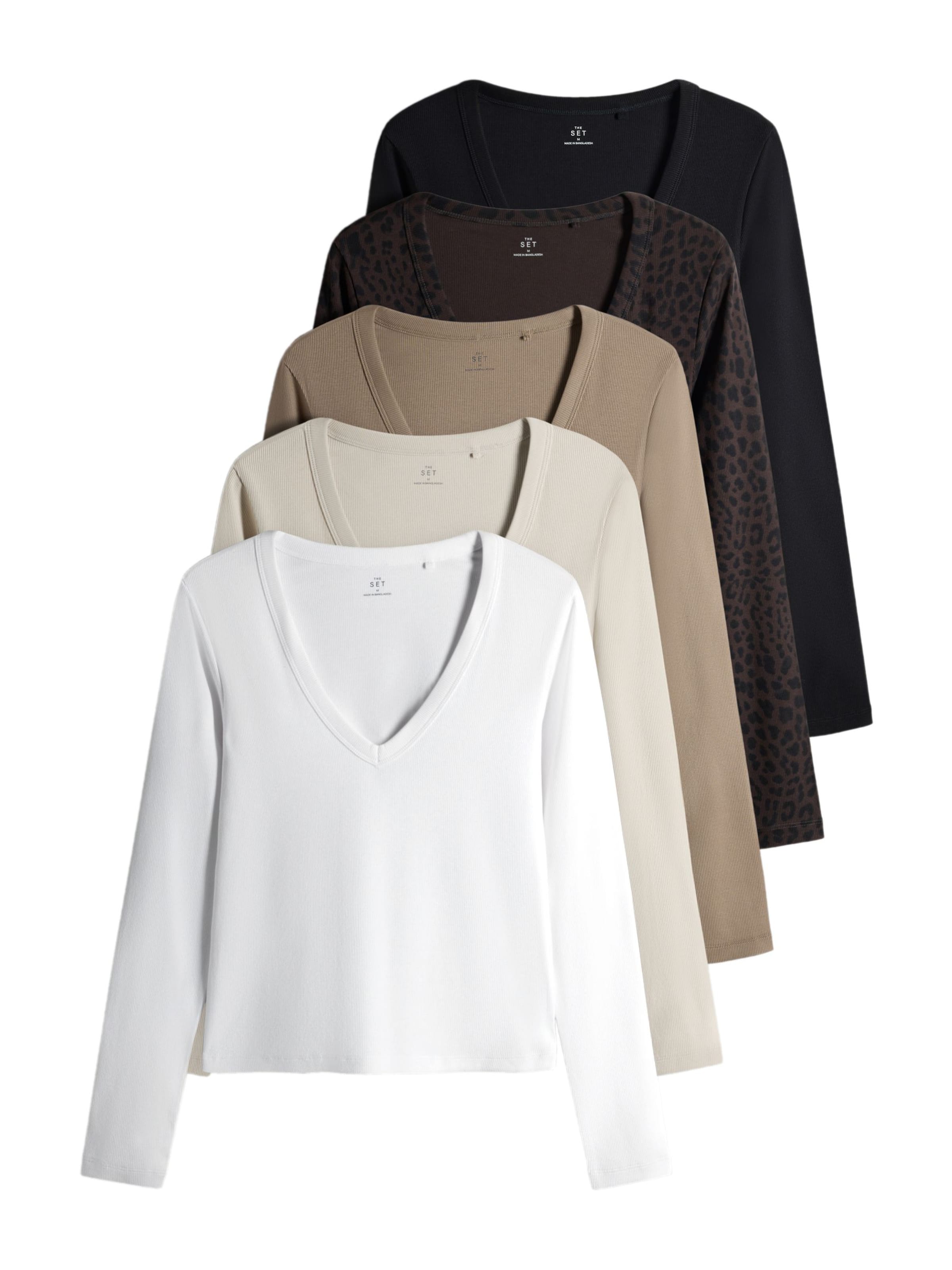 The Set Shirt in Beige: Vorderseite
