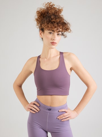 Girlfriend Collective Bustier Biustonosz sportowy 'Paloma' w kolorze fioletowy: przód