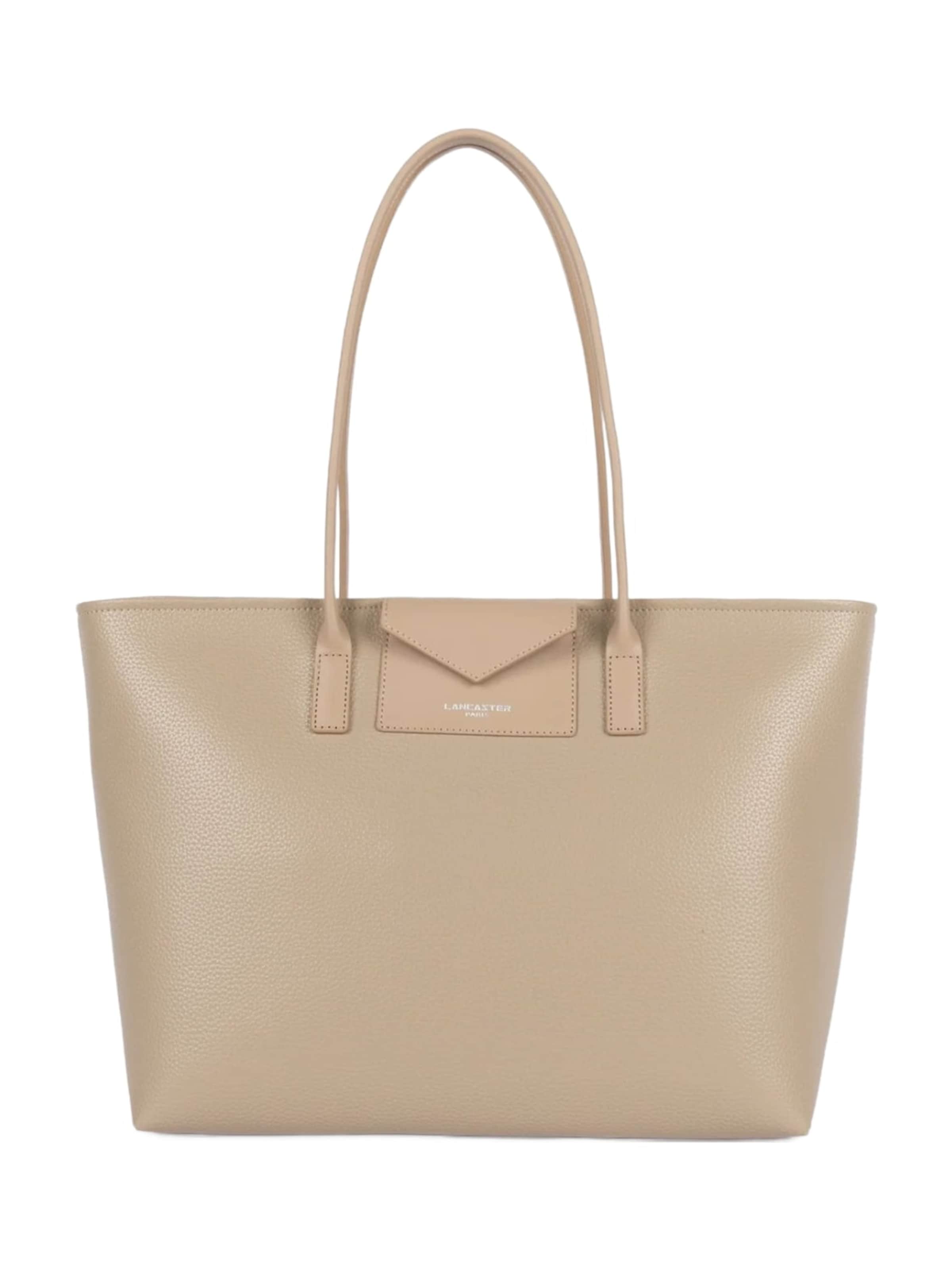 Shopper 'Lancaster Cabas Maya Double Épaule Beige Foncé' di LANCASTER Paris in beige: frontale