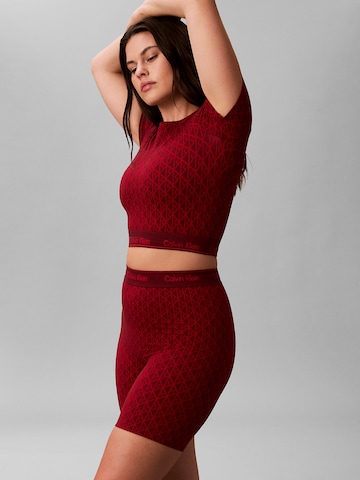 Pantalon modelant Calvin Klein en rouge