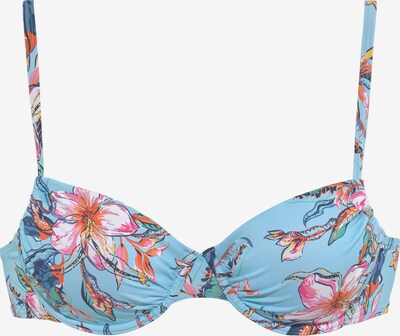 LASCANA Bikinitop in türkis / hellblau / jade / orange / pink, Produktansicht