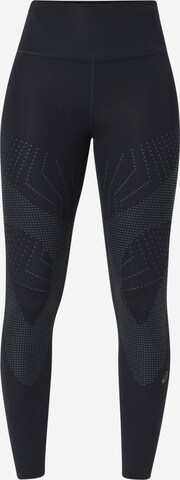 ASICS Skinny Workout Pants in Black: front