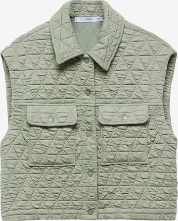 MANGO Bodywarmer 'Limba' in Groen: voorkant