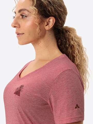 VAUDE Functioneel shirt 'Skomer III' in Rood