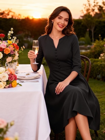 Zapaka Cocktail Dress in Black