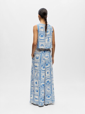 OBJECT Wide Leg Housut 'OBJVIMA' värissä beige