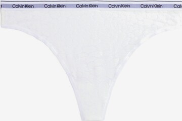 Calvin Klein Underwear Thong in White: front