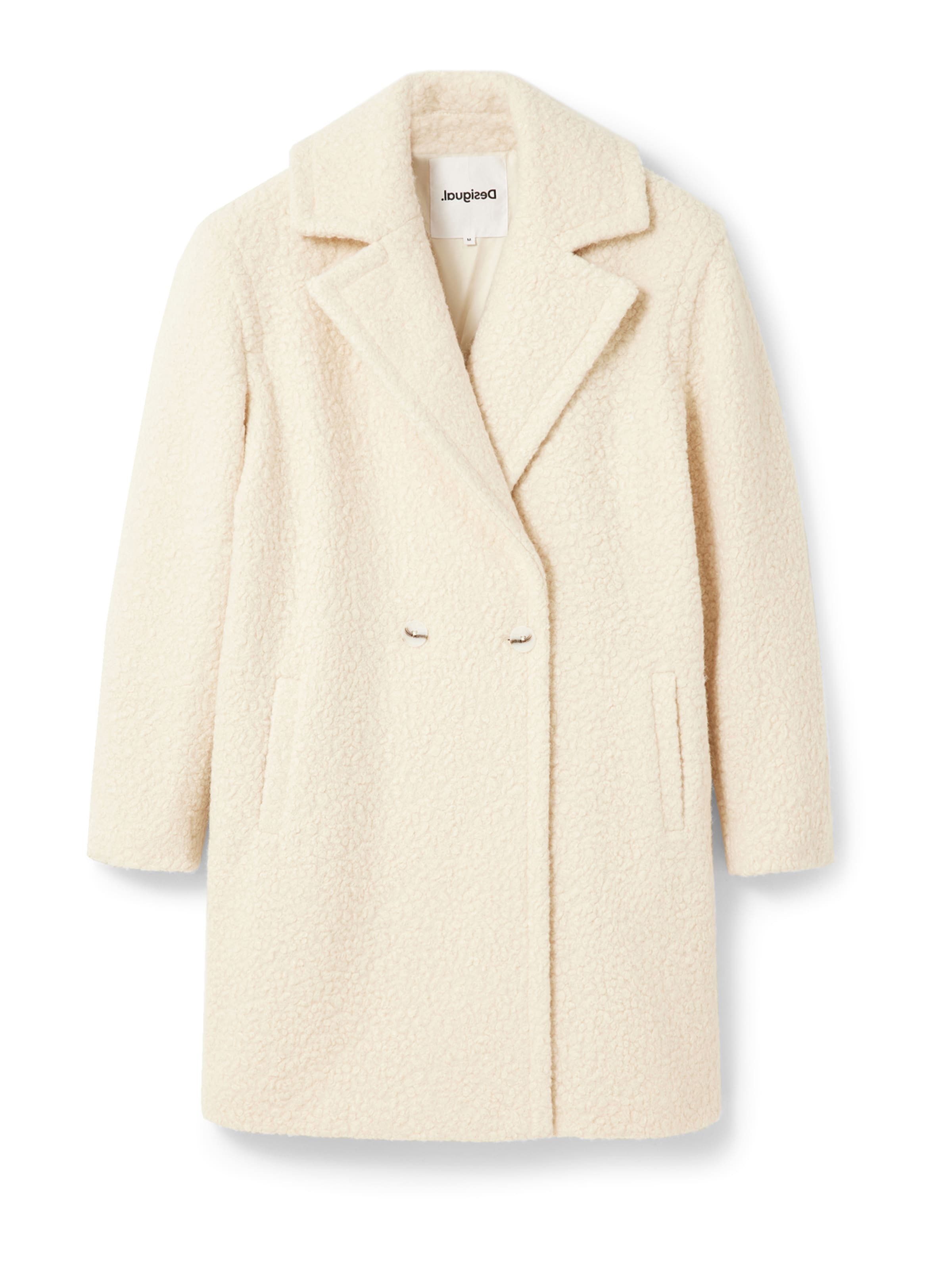 Manteau mi-saison Desigual en beige : devant