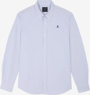 Coupe regular Chemise Scalpers en bleu : devant