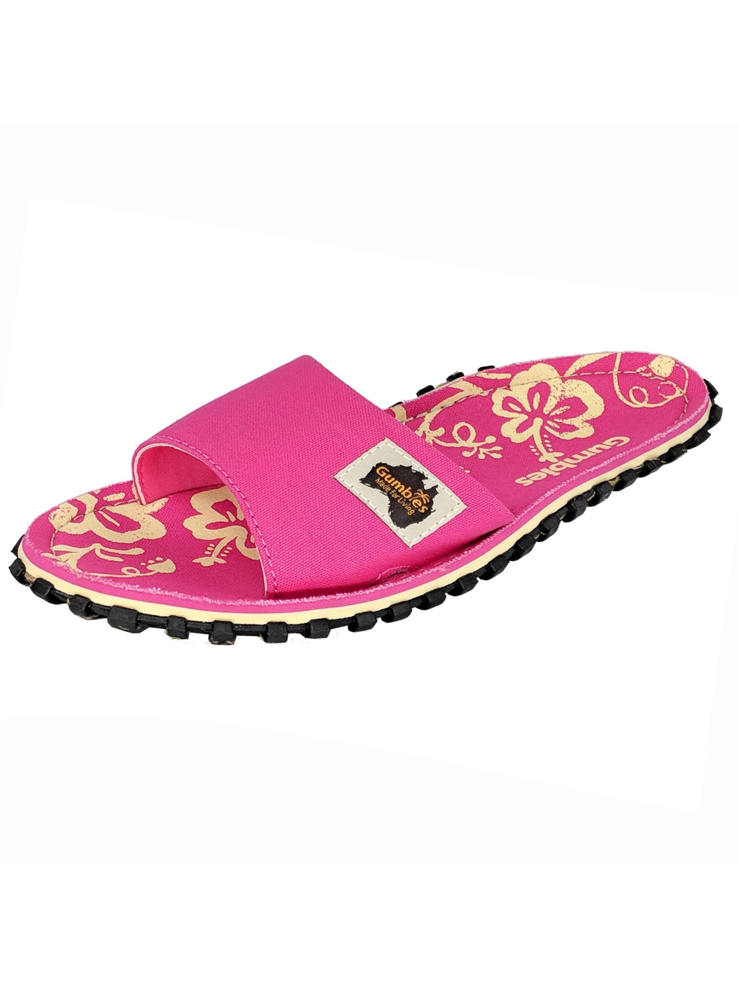 Gumbies Slippers in Pink: front