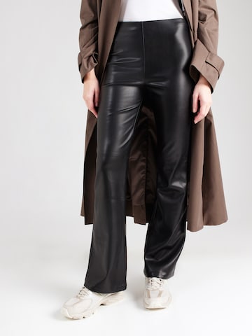 Wide leg Leggings de la Abercrombie & Fitch pe negru: față