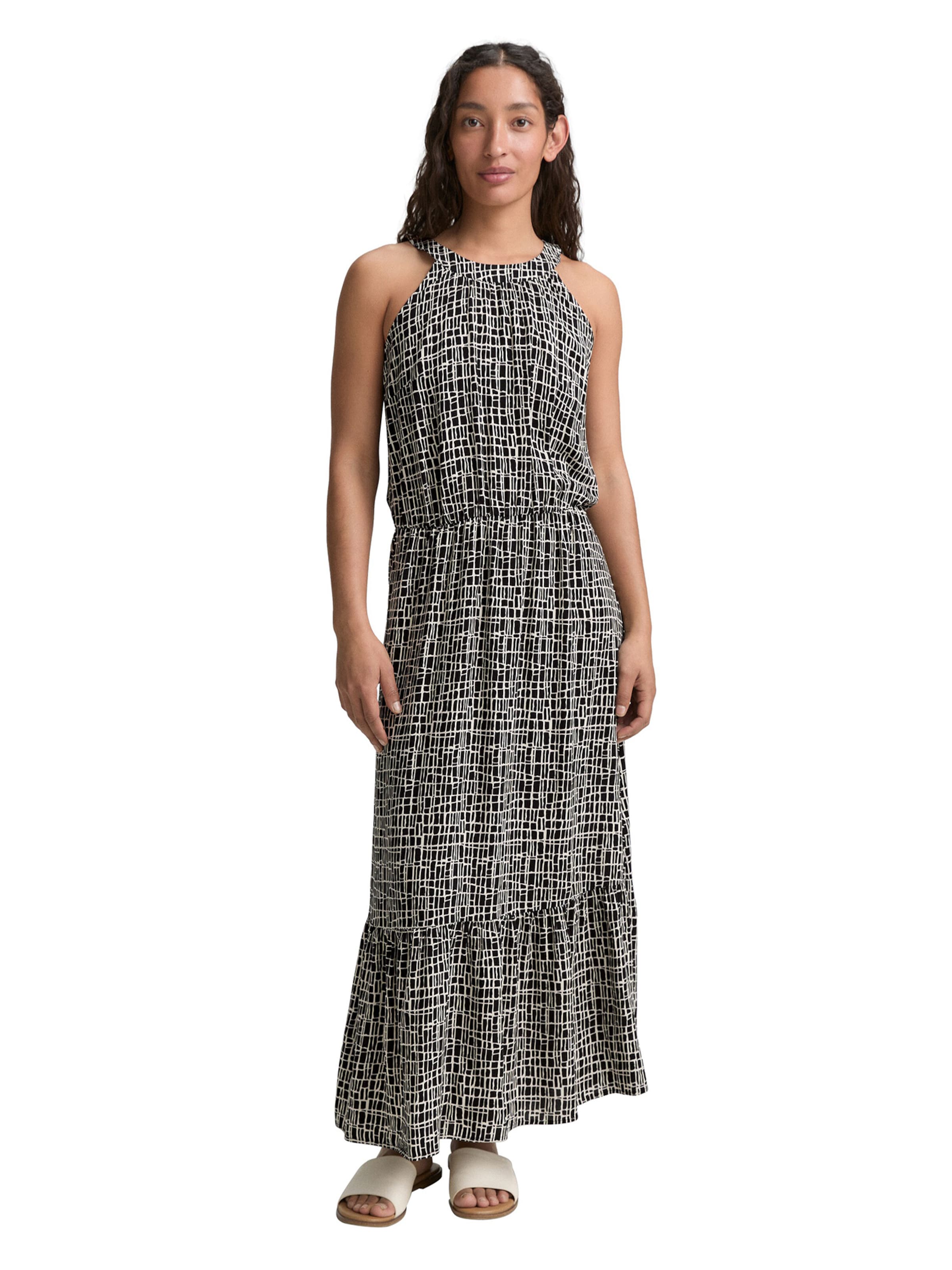 TOM TAILOR Καλοκαιρινό φόρεμα σε μαύρο: μπροστά