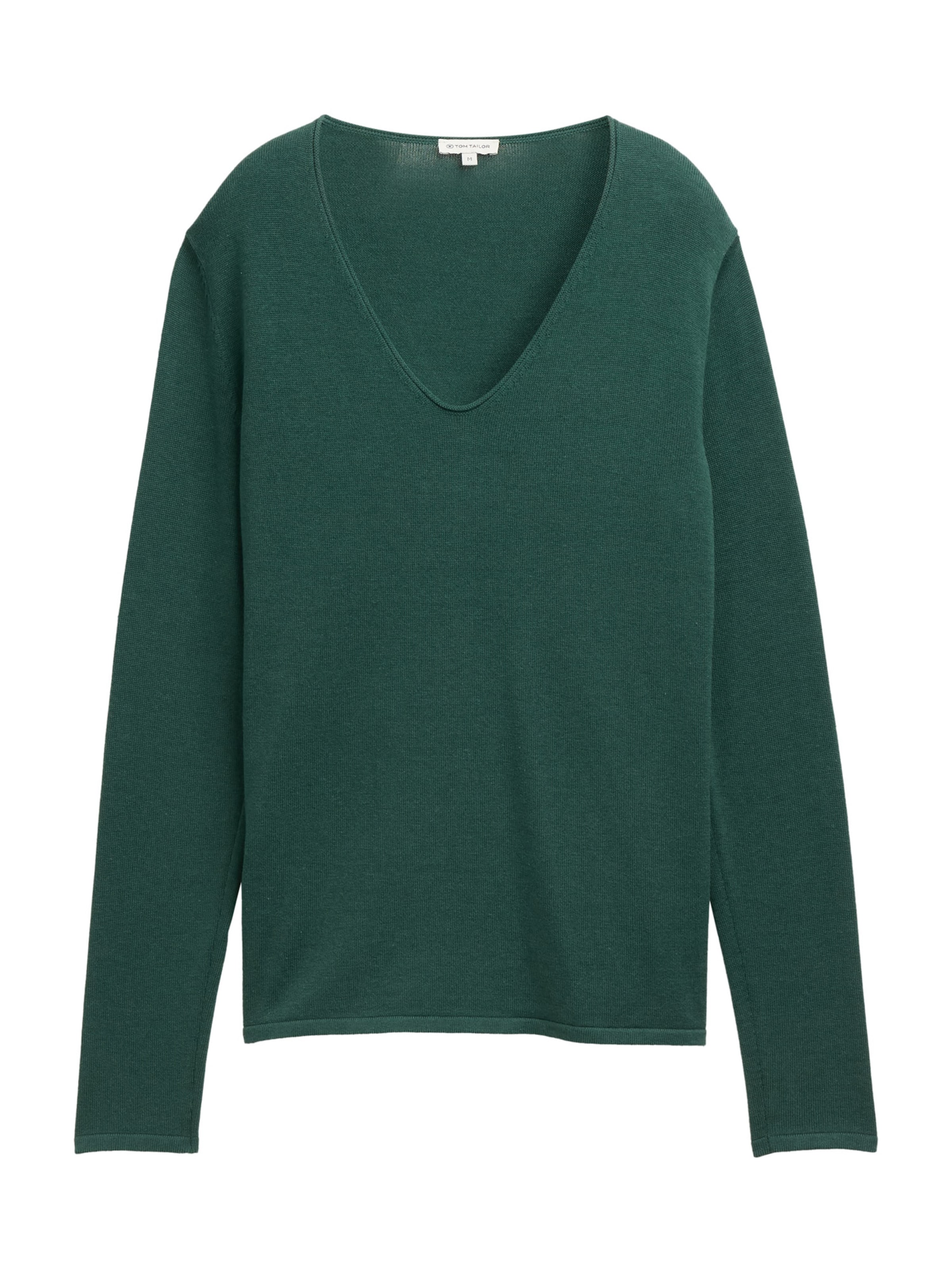 TOM TAILOR Pulóver - zöld: elől