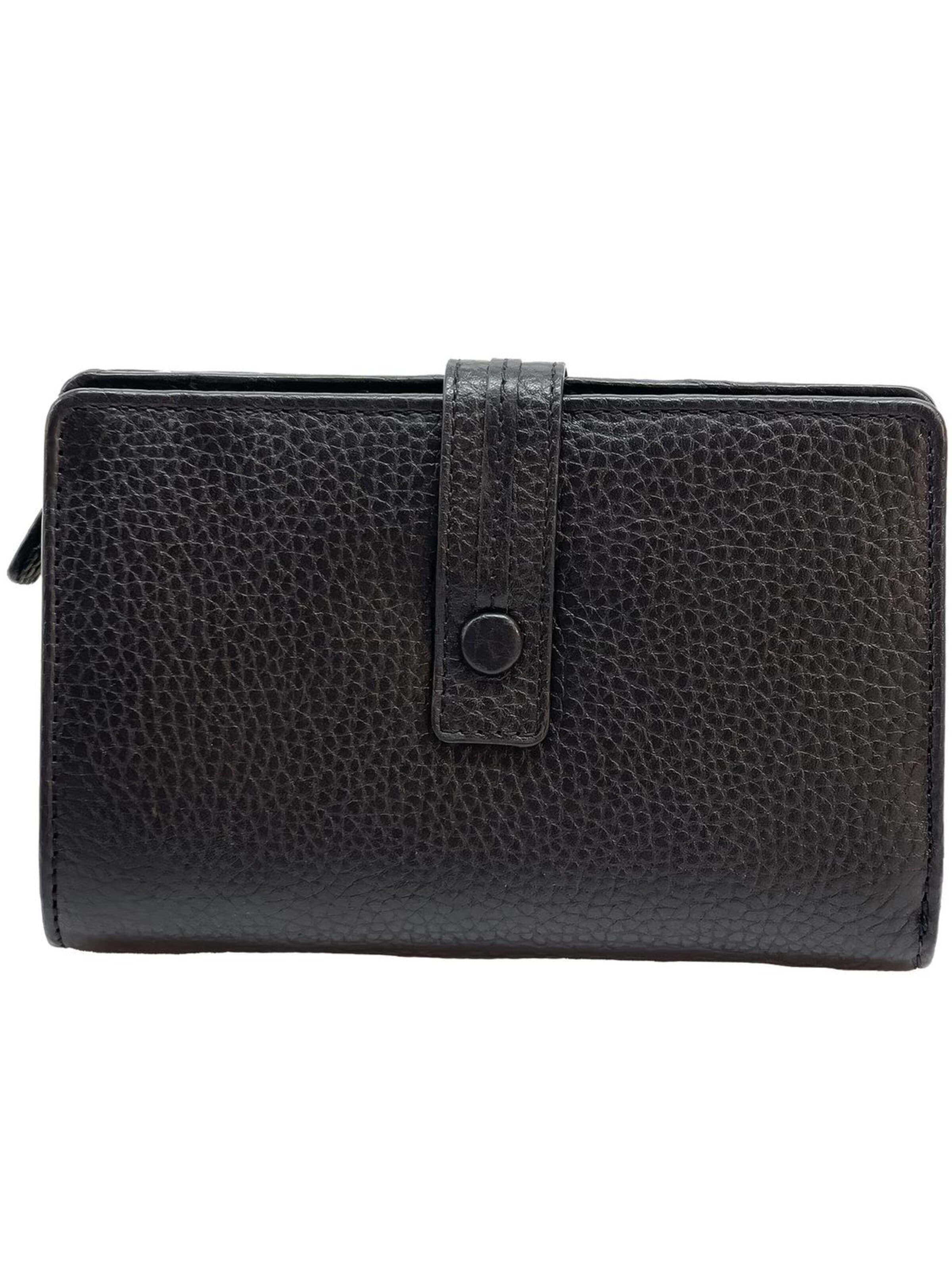 Florence Wallet in Black: front