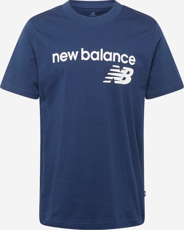 new balance T-shirt i blå: framsida