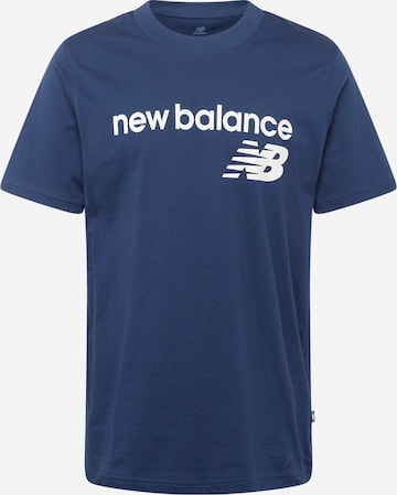 new balance Koszulka w kolorze niebieski: przód
