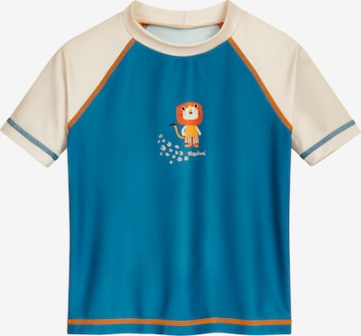 PLAYSHOES UV-suoja 'Dschungel' värissä ecru / petrooli / oranssi, Tuotenäkymä