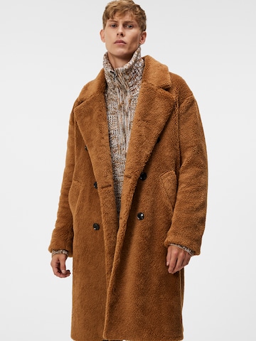 J.Lindeberg Ανοιξιάτικο και φθινοπωρινό παλτό 'Presley' σε καφέ: μπροστά