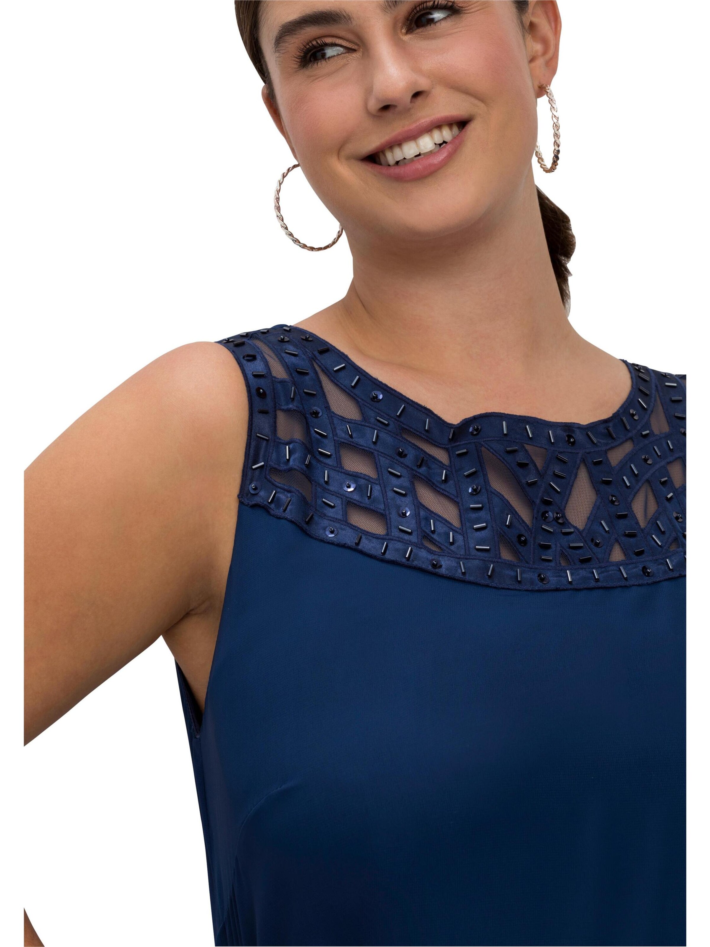 SHEEGO Коктейльное платье в Синий