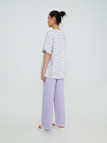 EDITED Wide leg Trousers 'Philine' in Purple