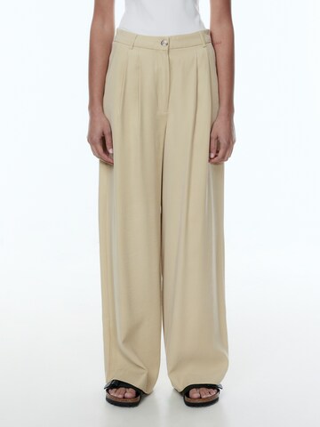 Loosefit Pantaloni 'Jocelyne' di EDITED in beige: frontale