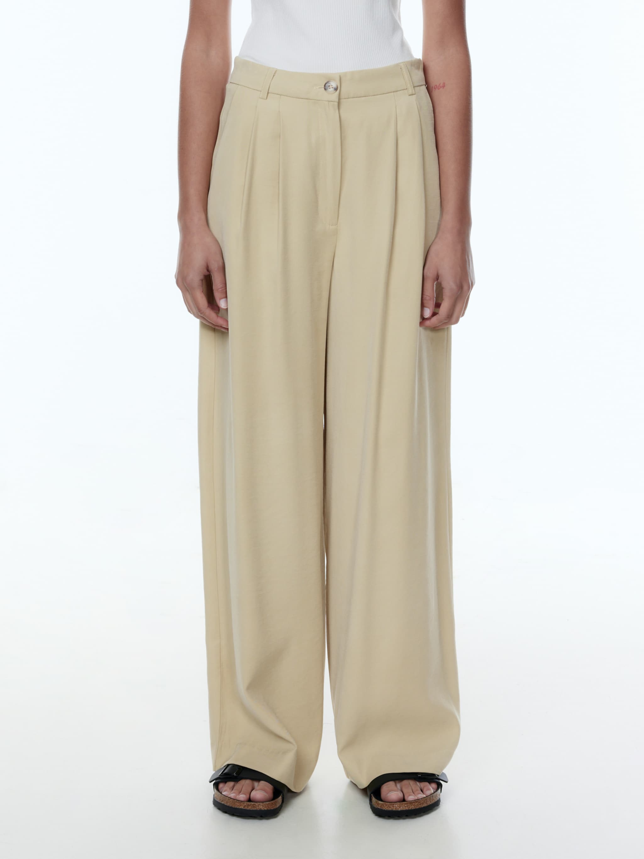 EDITED Producten Broek 'Jocelyne' Beige