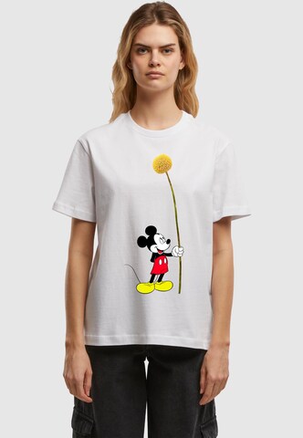 T-shirt 'Mickey Flower Tee' Merchcode en blanc : devant