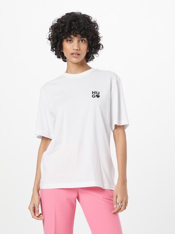 T-shirt 'Dashire' HUGO en blanc : devant