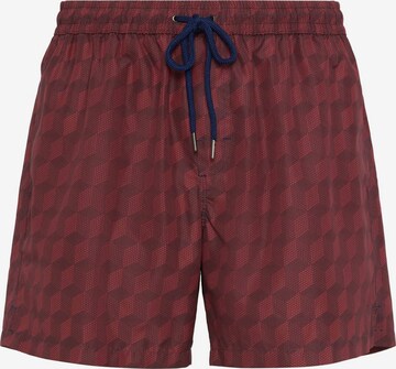 Boggi Milano Board Shorts in Red: front