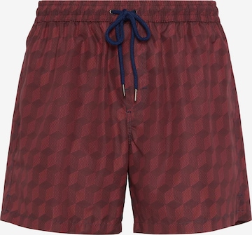 Boggi Milano Board Shorts in Red: front