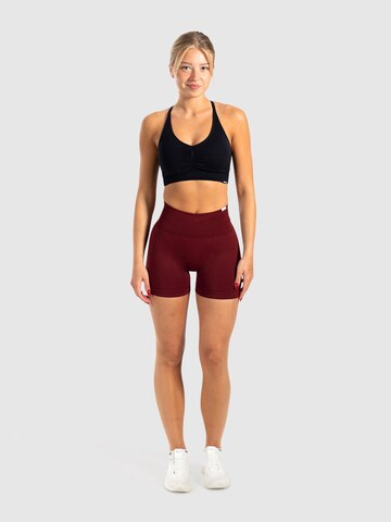 Coupe slim Pantalon de sport 'Issy' Smilodox en rouge