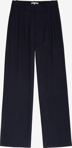 TOM TAILOR DENIM Wide leg Pleat-Front Pants in Blue: front