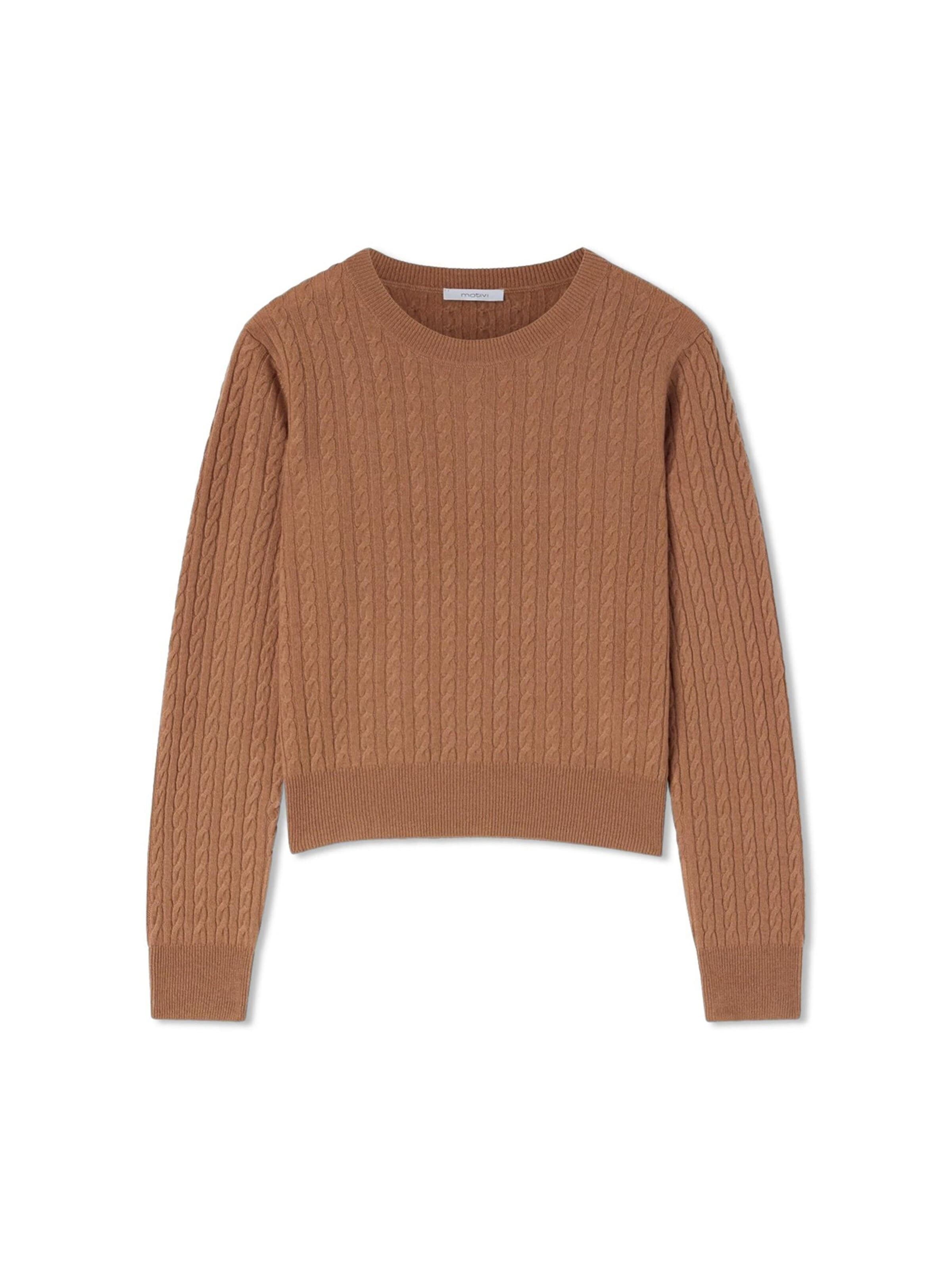MOTIVI - Jersey en beige: frente