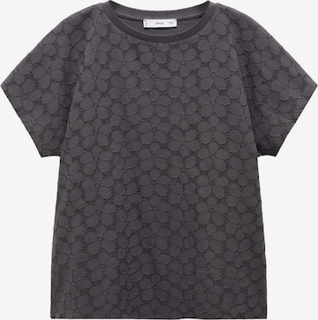 MANGO Shirt 'LOTUS' in Grey: front