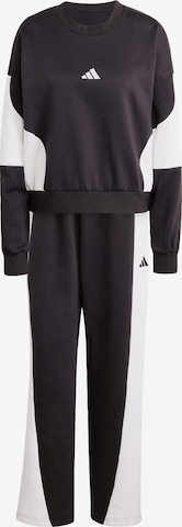 juoda ADIDAS SPORTSWEAR Treniruočių kostiumas 'Laziday': priekis
