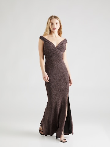 Rochie de seară 'FOXTROT' de la WAL G. pe bronz