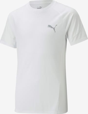 PUMA Performance Shirt 'Evostripe' in White: front