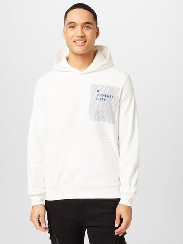 Sweat-shirt s.Oliver en blanc : devant