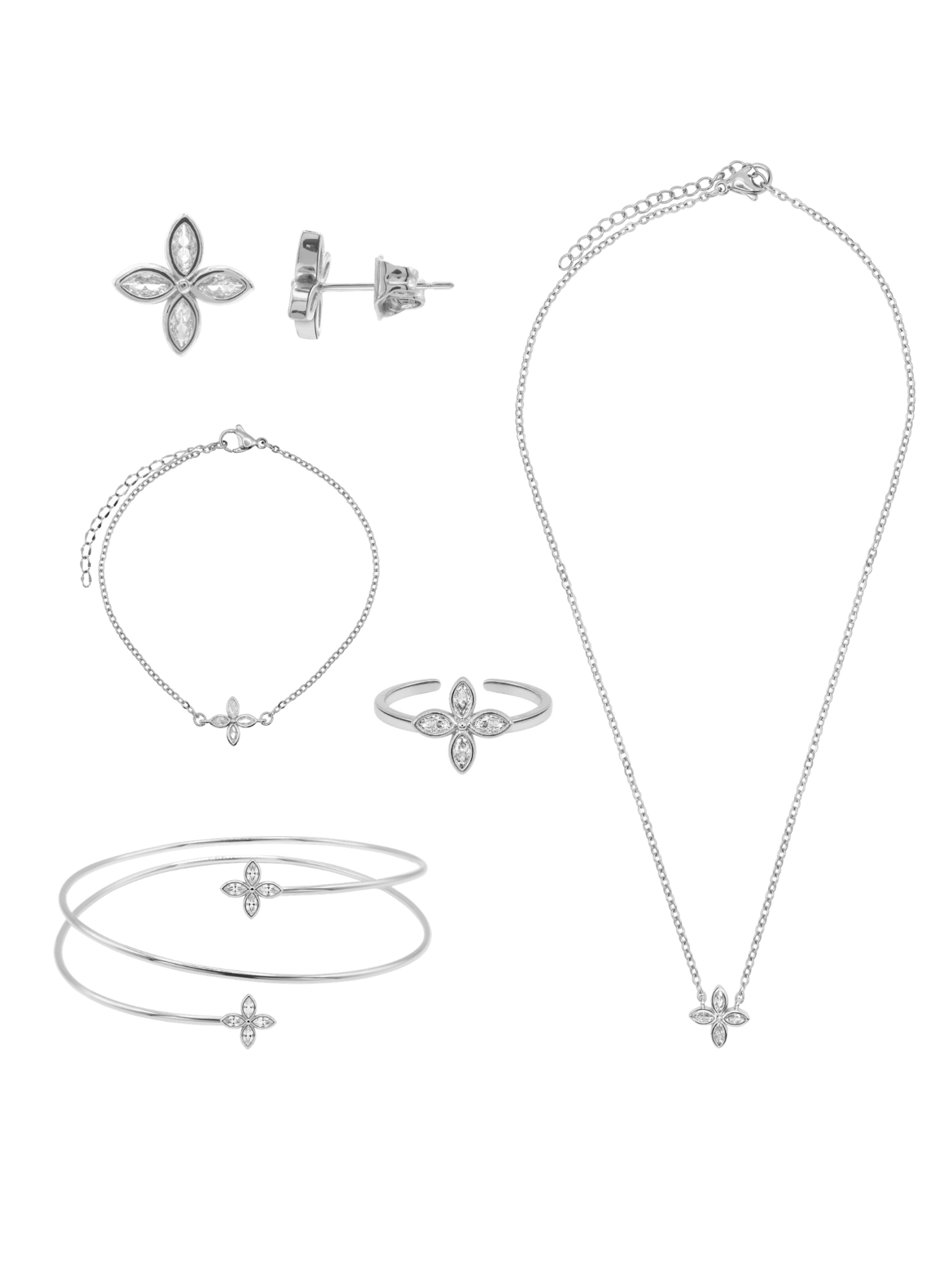 Parure de bijoux 'Florenz' Heideman en argent : devant