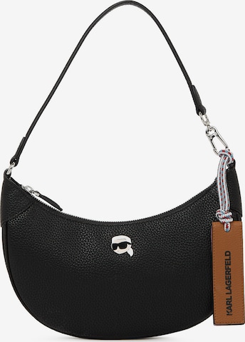 Karl Lagerfeld Наплечная сумка 'Pebble' в Черный: спереди
