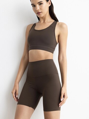 MyLibi Slimfit Leggings i brun