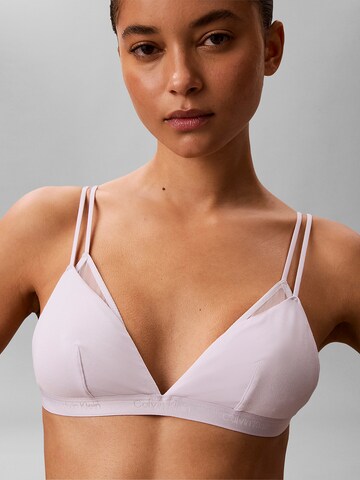 Triangle Soutien-gorge Calvin Klein en violet : devant