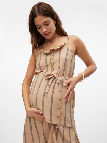 Haut 'MLMila Lia' MAMALICIOUS en beige