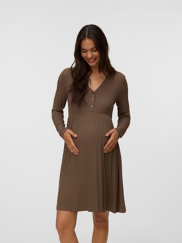 Robe MAMALICIOUS en marron