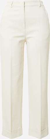 Sisley Regular Pleated Pants in Beige: front