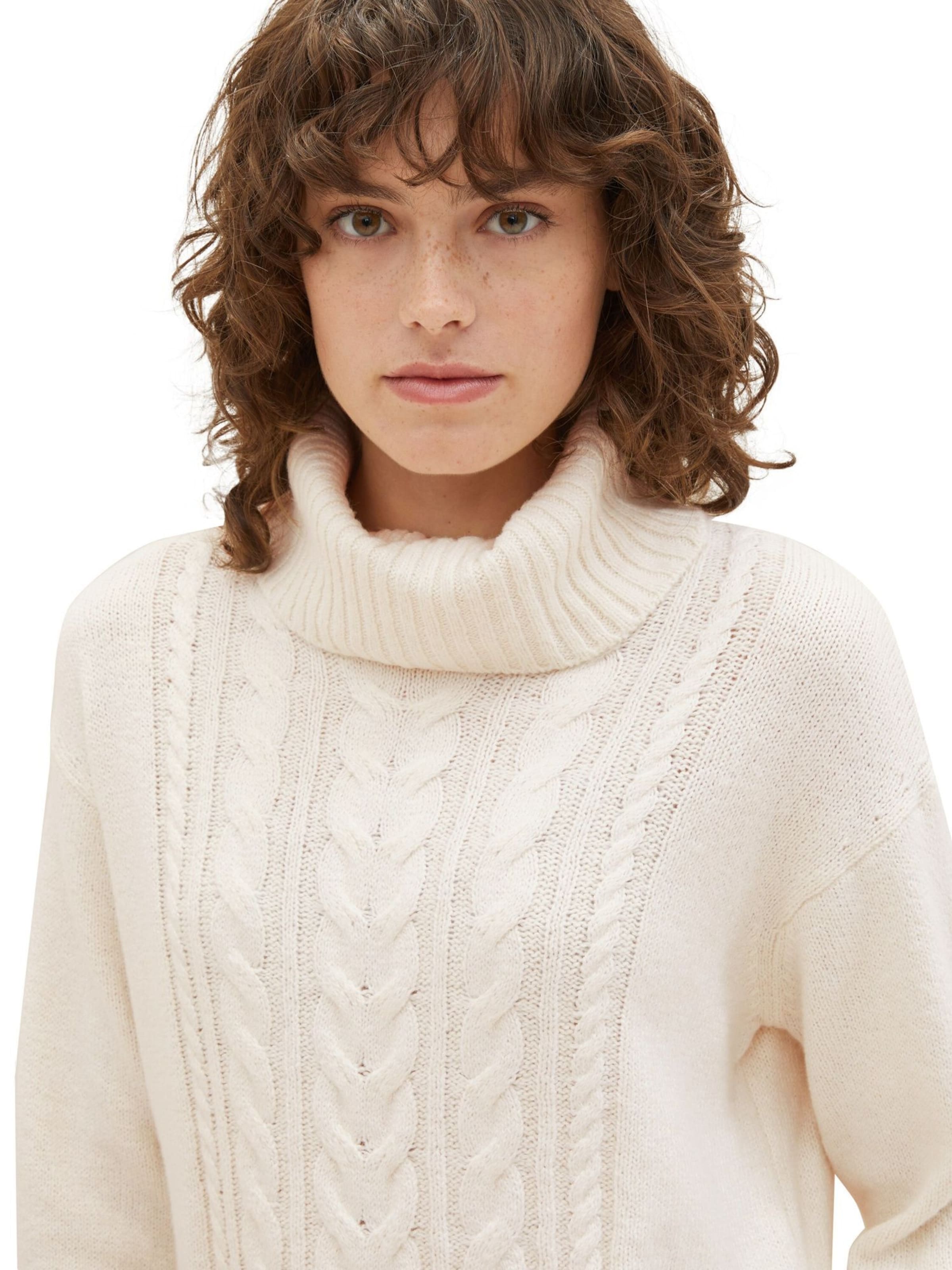 TOM TAILOR Trui in Beige