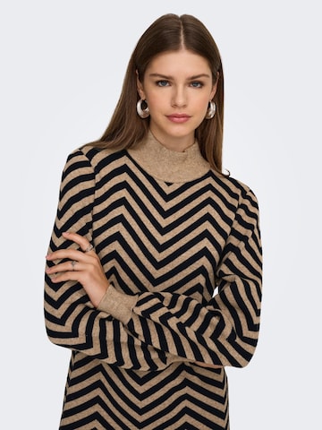 Robes en maille 'JULIA' ONLY en marron