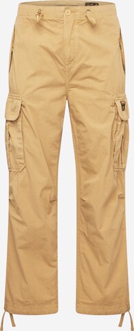 Loosefit Pantalon cargo Superdry en beige : devant