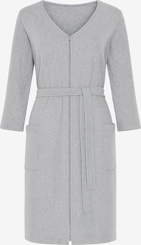 Vivisence Bathrobe long '5011' in Grey: front