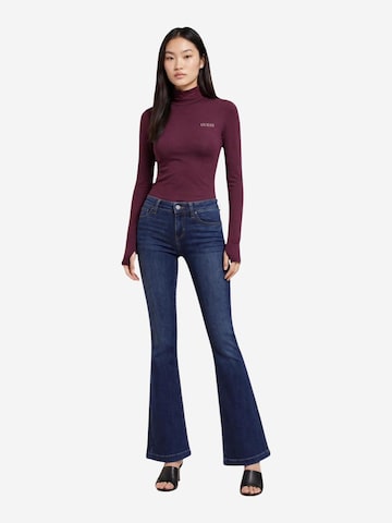 Top 'GRETA HIGH NECK LS K V6BP11 K6907' di GUESS in rosso